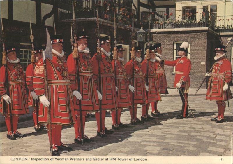 Inspection of Yeoman Warders and Gaoler at HM Tower of London United Kingdom