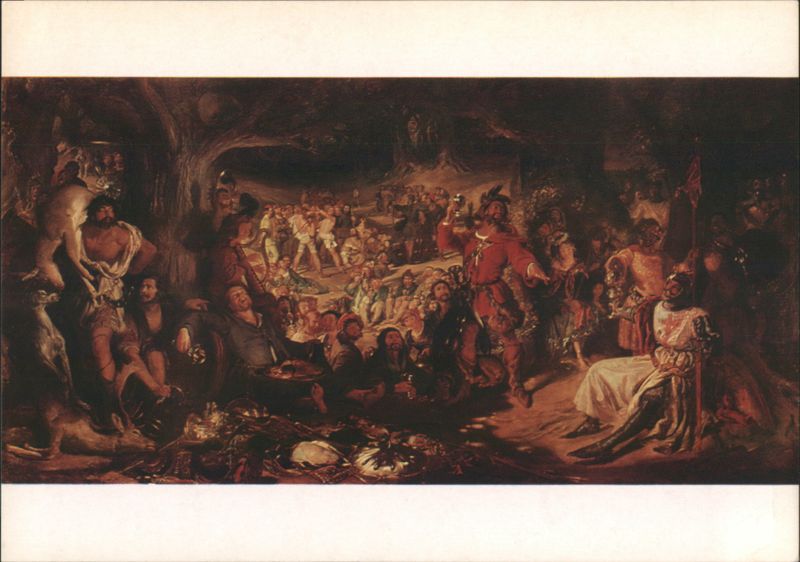 Robin Hood entertaining Richard I, Daniel Maclise Art