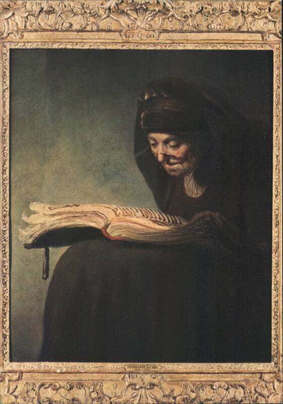 Rembrandt's Mother Reading Rembrandt van Rijn Women