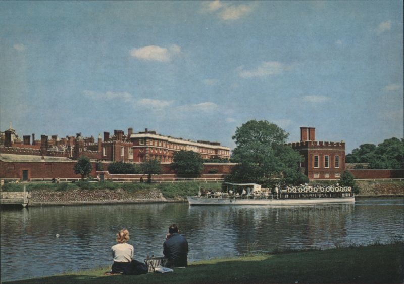 Hampton Court Palace View Across River Thames United Kingdom