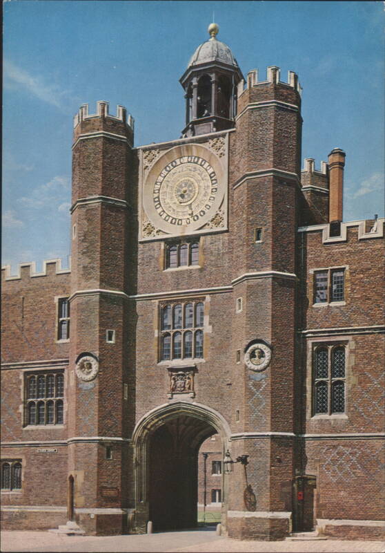 Hampton Court Palace Anne Boleyn's Gateway Astronomical Clock Middlesex United Kingdom