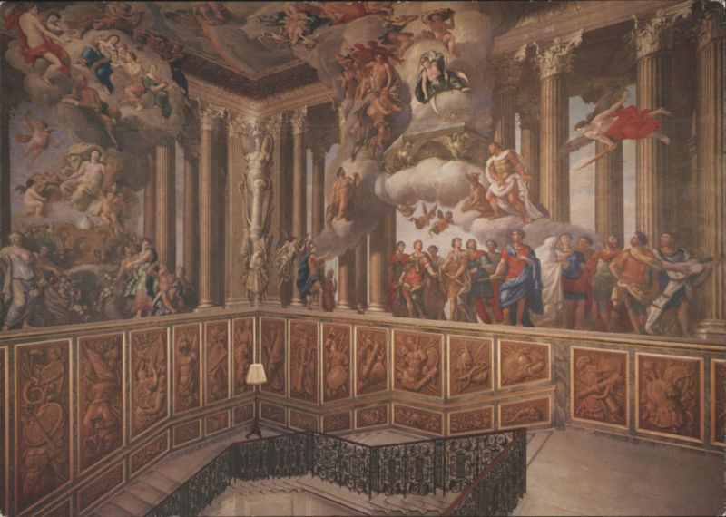 Hampton Court Palace, King's Staircase, Verrio Decoration England