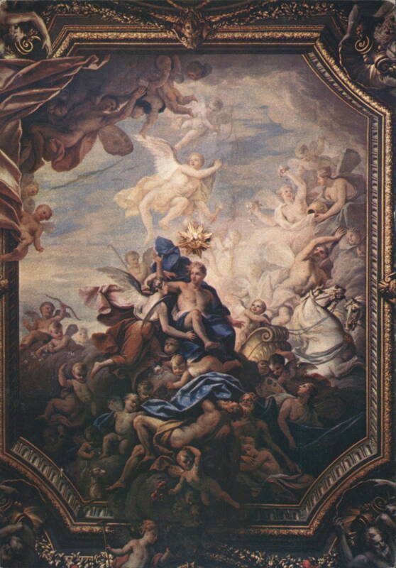 Hampton Court Palace, Queen's Bedroom Ceiling London United Kingdom