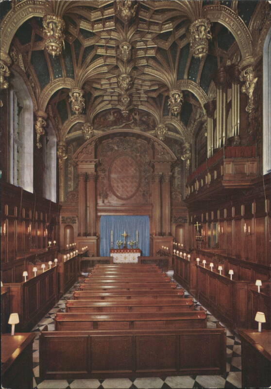 Hampton Court Palace Chapel Royal from Royal Pew United Kingdom