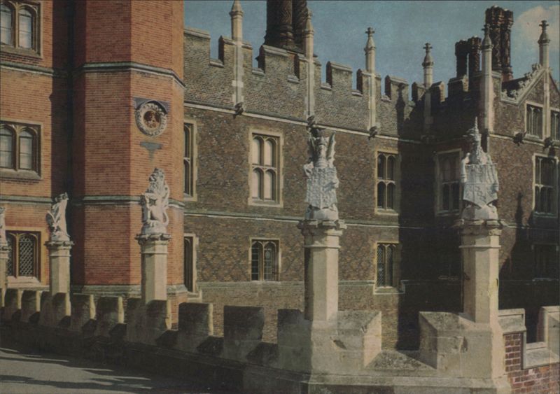 Hampton Court Palace, London - West Front & King's Beasts United Kingdom