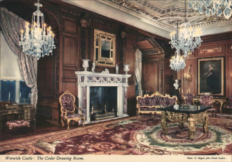 Warwick Castle The Cedar Drawing Room United Kingdom