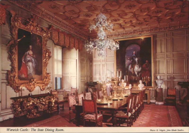 Warwick Castle State Dining Room, England E. Nägele