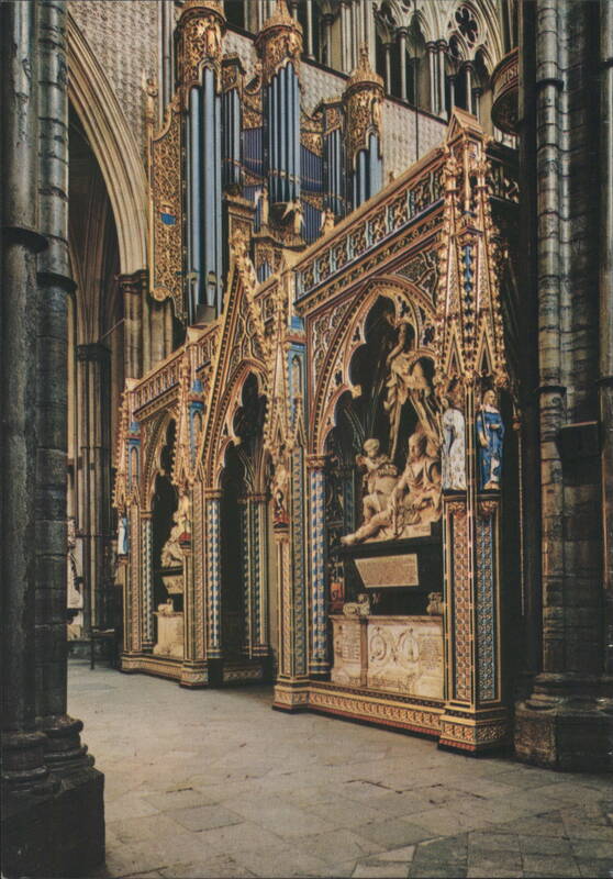Westminster Abbey Choir Screen, Newton & Stanhope Memorials London United Kingdom