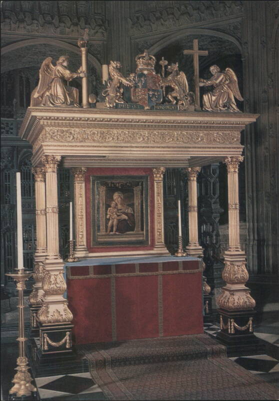 Westminster Abbey Henry VII's Chapel Altar Madonna Cherries United Kingdom