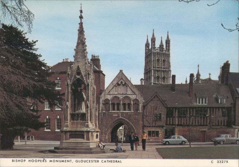 Bishop Hooper's Monument, Gloucester Cathedral England