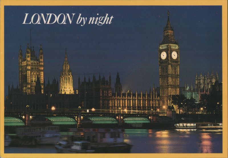 London Houses of Parliament & Big Ben by Night United Kingdom