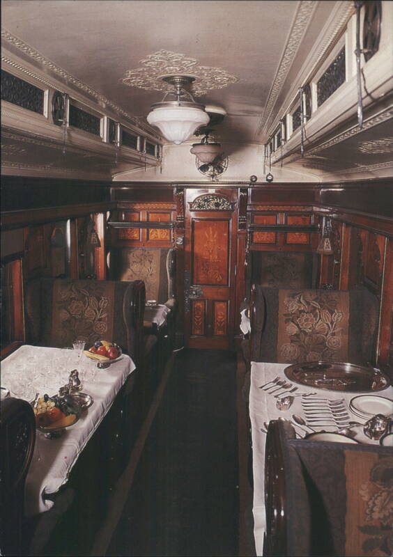 Royal Dining Car No 76, Royal Train Interior, Tableware