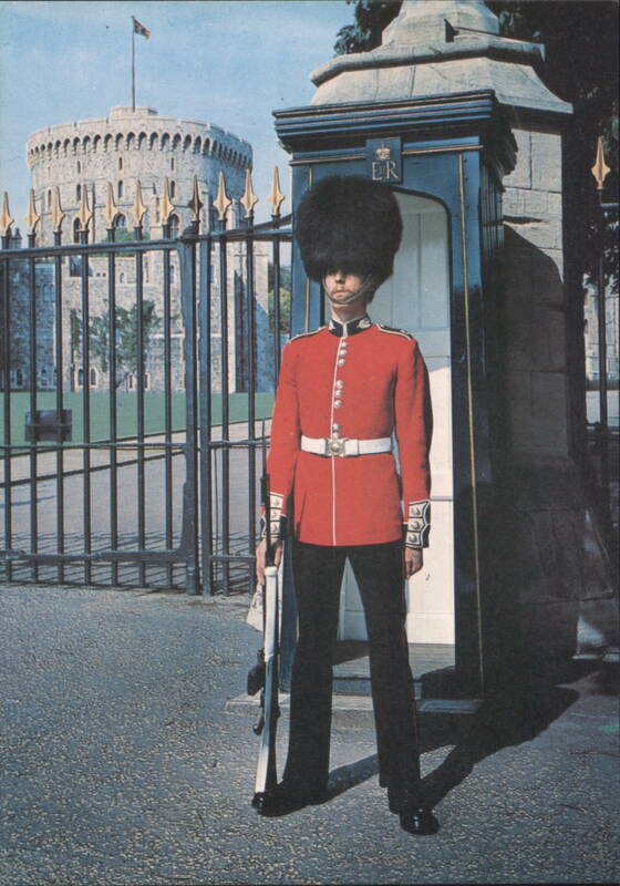 Scots Guards Sentry at Windsor Castle, Round Tower United Kingdom