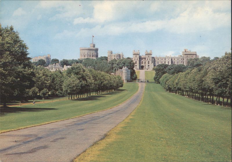 The Long Walk and Windsor Castle United Kingdom Berkshire