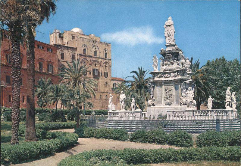 Palermo Monument, Palazzo dei Normanni, Villa Bonanno Italy