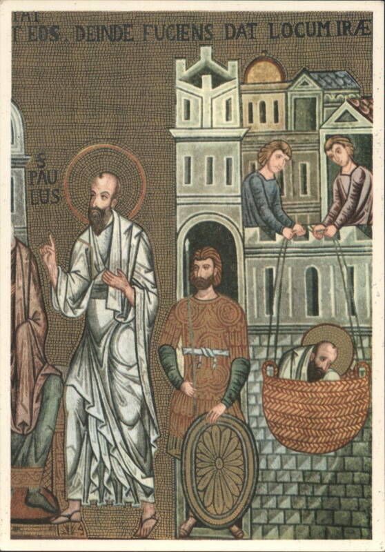 Palermo Palatine Chapel - Flight of St. Paul Mosaic Italy