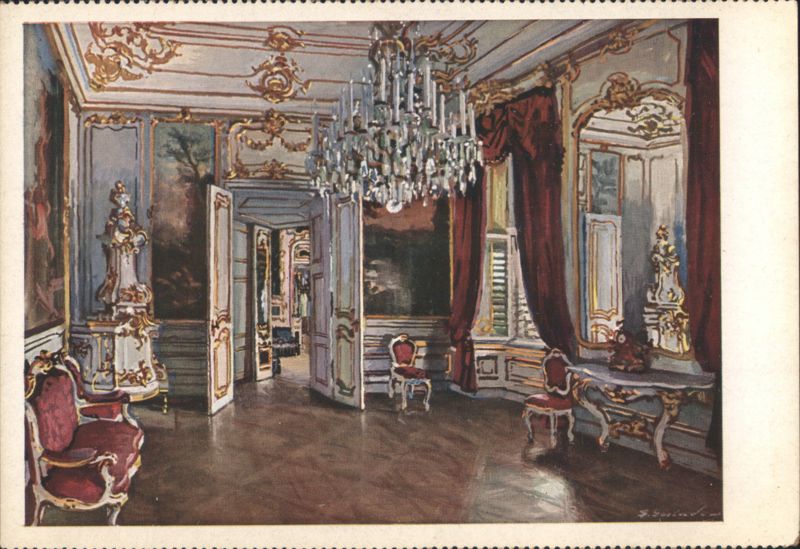 Schönbrunn Palace Small Rosa Room, Vienna, Austria
