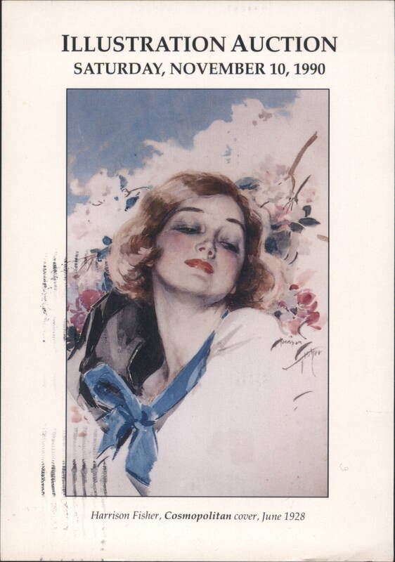 Illustration Auction, Harrison Fisher Cosmopolitan Cover 1990