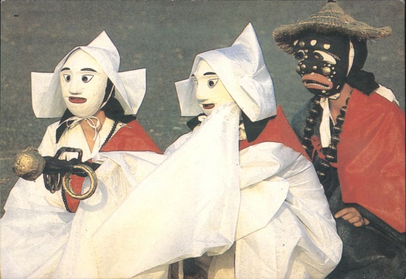 Korean Mask Dancers South Korea