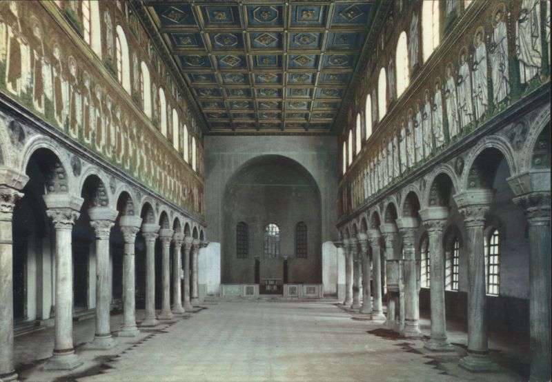 S. Apollinare Nuovo (VI century) - Interior Ravenna Italy
