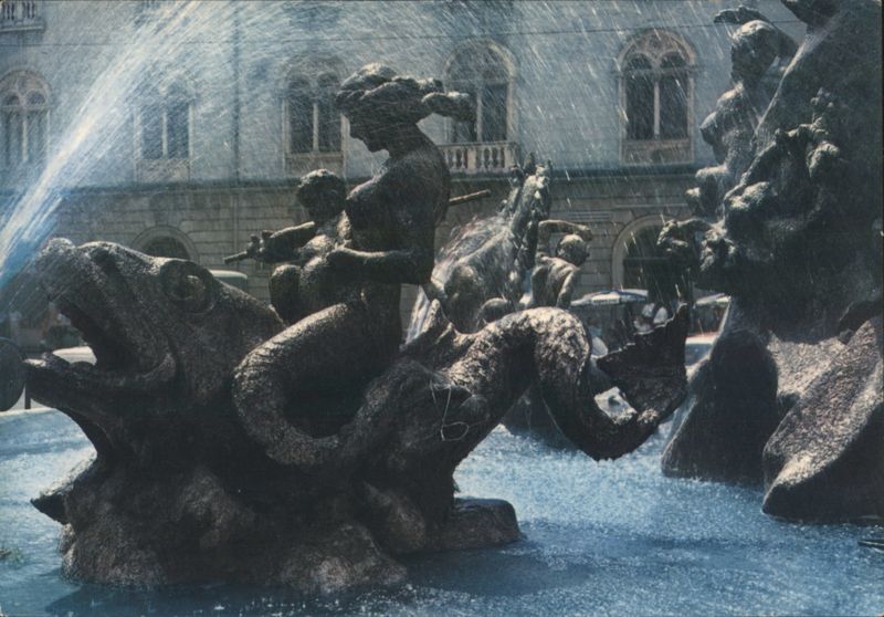 Diana's Fountain Detail, Siracusa Italy