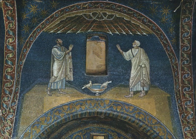 Ravenna Galla Placidia Apostles Mosaic Italy