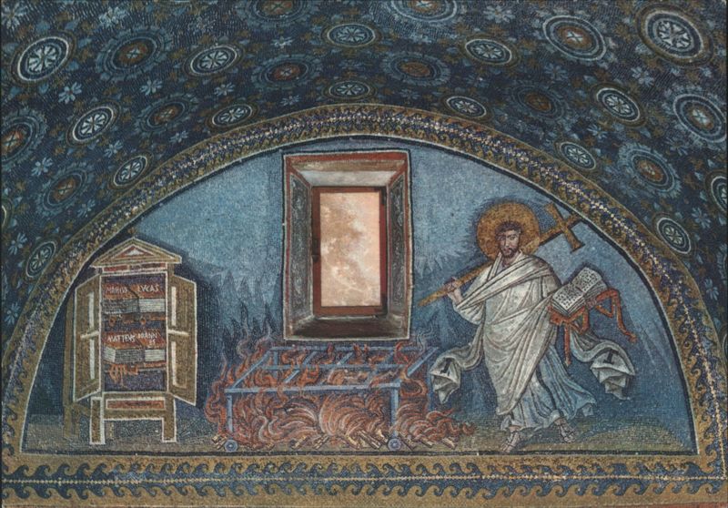 St. Lawrence Martyrdom, Galla Placidia Mausoleum Ravenna Italy