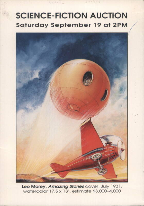 Science-Fiction Art Auction, Leo Morey Amazing Stories Cover New York
