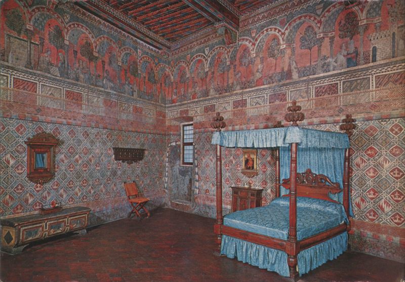 Palazzo Davanzati, Camera della Castellana di Vergi Florence Italy