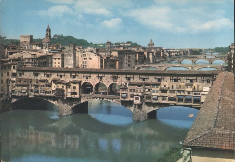 Ponte Vecchio and Bridges View, Florence Italy