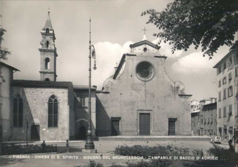 Firenze Chiesa S. Spirito Brunelleschi Campanile Baccio d'Agnolo Italy