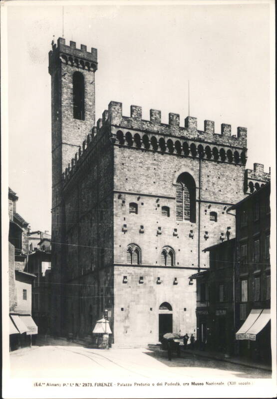Palazzo Pretorio o del Podestà, Museo Nazionale Florence Italy
