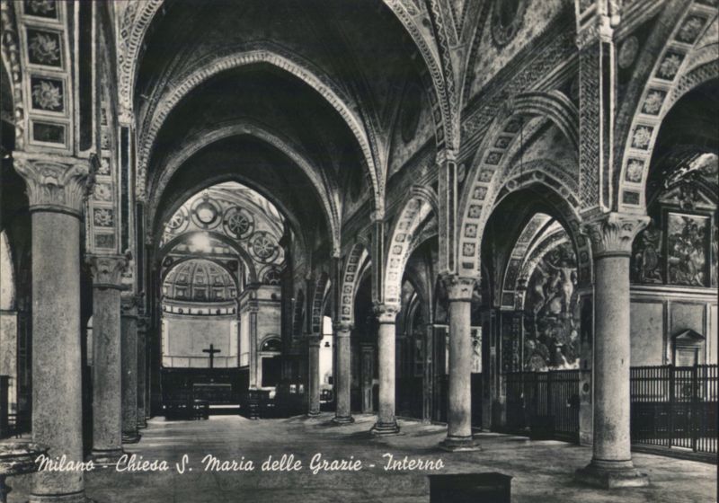 Milano Chiesa S. Maria delle Grazie Interno Italy