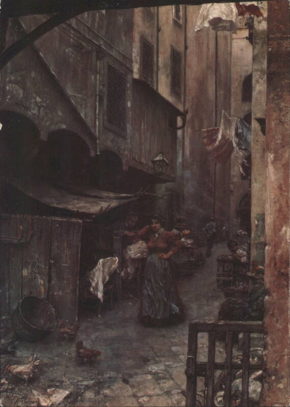 Vico Cannucce, Naples - Vincenzo Migliaro Painting Italy