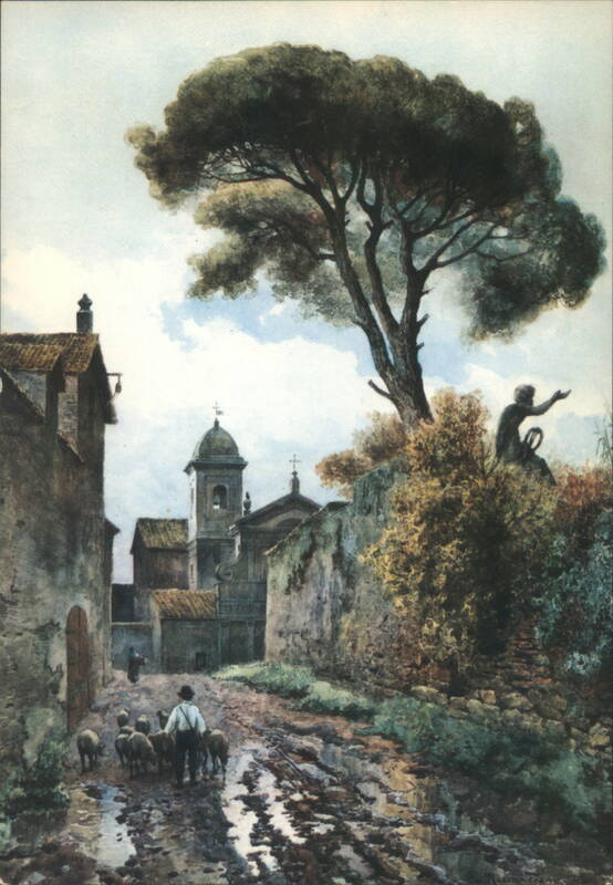 Roma Sparita - Vicolo Sterato, St. N. of Tolentino Rome Italy