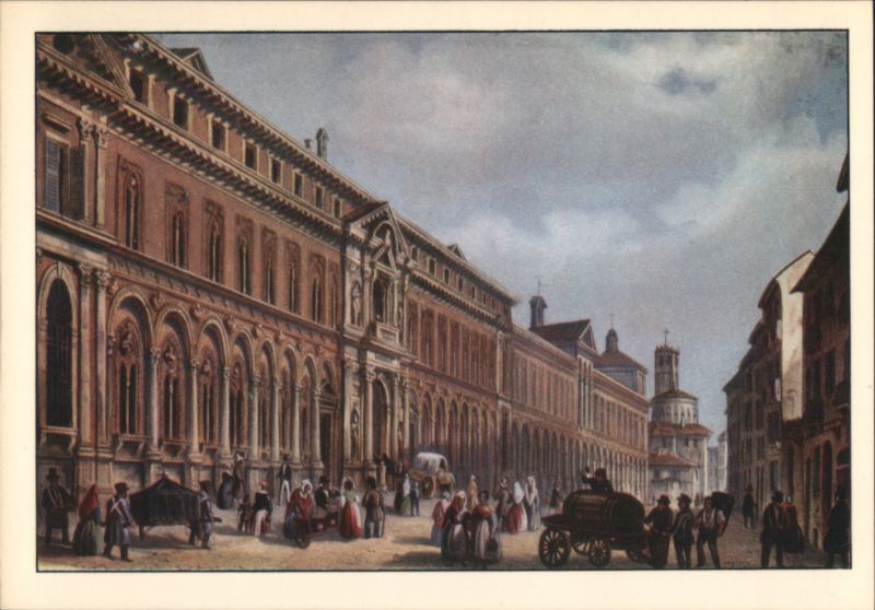 Ca' Granda, Ospedale Maggiore, Milan Street Scene Italy