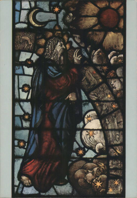 Creation of the Firmament, Stained Glass, Milan Duomo Italy