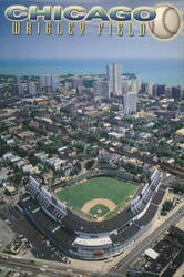 Chicago Wrigley Field Aerial View Postcard