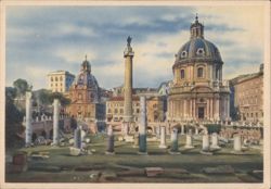 Forum of Trajan with Trajan's Column, Rome Postcard
