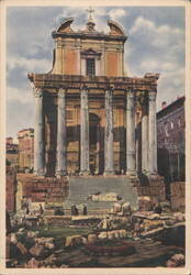 Temple of Antoninus Pius & Faustina, Roman Forum Postcard