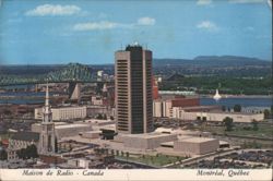 Maison de Radio - Canada, Jacques Cartier Bridge Postcard