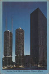 Marina City & IBM Building, Chicago, Illinois Postcard
