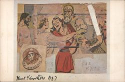Kurt Schwitters Collage For Kate (1947) Postcard