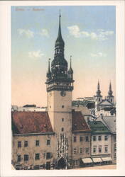 Brno Old Town Hall with Gothic Portal Postcard