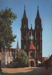 Meißen Cathedral West Towers Postcard