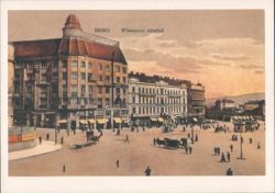 Brno Wilsonovo náměstí City Square Postcard