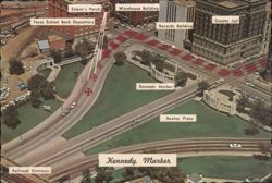 Dealey Plaza, JFK Assassination Site, Dallas, Texas Postcard