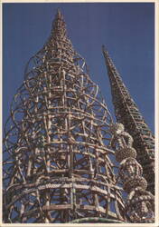 Watts Towers by Simon Rodia (1921-1954) Postcard