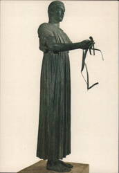 Delphi Charioteer Bronze Statue Postcard