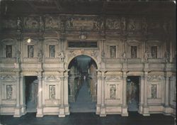 Vicenza Teatro Olimpico: The Scenery by Palladio Postcard